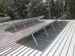 Adjustable solar panel stand.